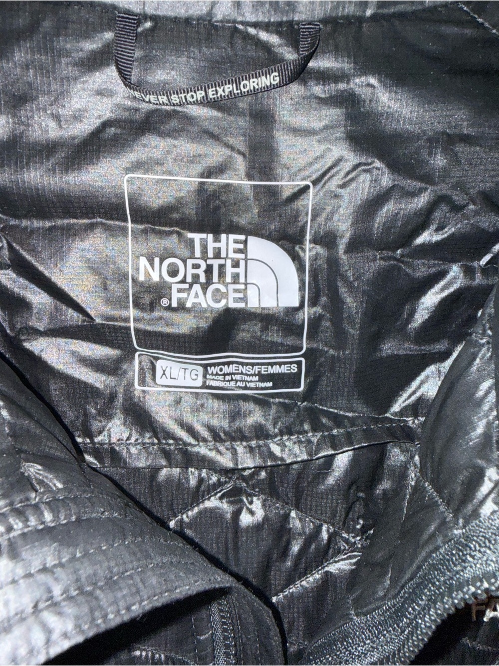 The North Face Black Quilted Puffer Vest 🖤 XL - Picture 3 of 4